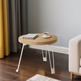 thumbnail image 5 of RKSTN Petites Tables Rondes en Bois Petite Table Pliante Table d'Appoint pour Sofa Petite Table Ronde Mobile Petite Table à Manger pour la Maison Extérieur pour la Maison, 5 of 5