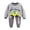 Grey, variant on Qopobobo Newborn Outfit Children's Thermal Underwear Set With Three Of Cotton And Thickened Fabric For Men And Women's And Winter Home Wear Baby's Clothing Grey,18-24 Months
