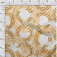 thumbnail image 3 of oneOone Velvet Mustard Yellow Fabric Geometrical Craft Projects Decor Fabric Printed By The Yard 58 Inch Wide, 3 of 4