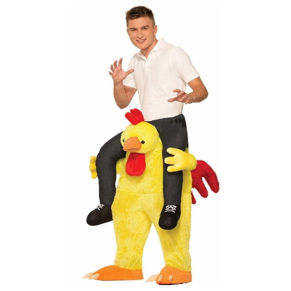 Déguisement Combat de Poulet en peluche pour adulte