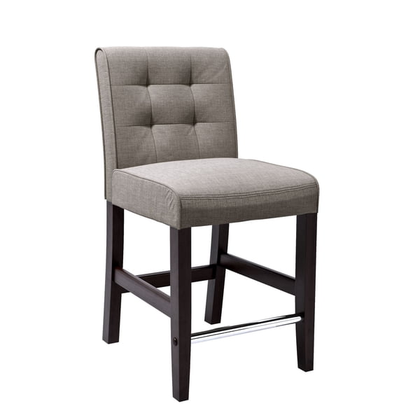 Tabouret à hauteur de comptoir Antonio de CorLiving avec tweed gris