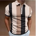 thumbnail image 2 of HKEJIAOI Men's Shirts Short Sleeve Performance Slim Fit Zip T-Shirts for Sports, 2 of 5