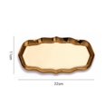 thumbnail image 3 of Wave-Shape Stainless Steel Tray  Cosmetics Jewelry Display Organizer  Trinket Dish  Candle Tray  Vanity Bathroom Ring Holder Tray  Storage Tray Dish Plate, 3 of 7