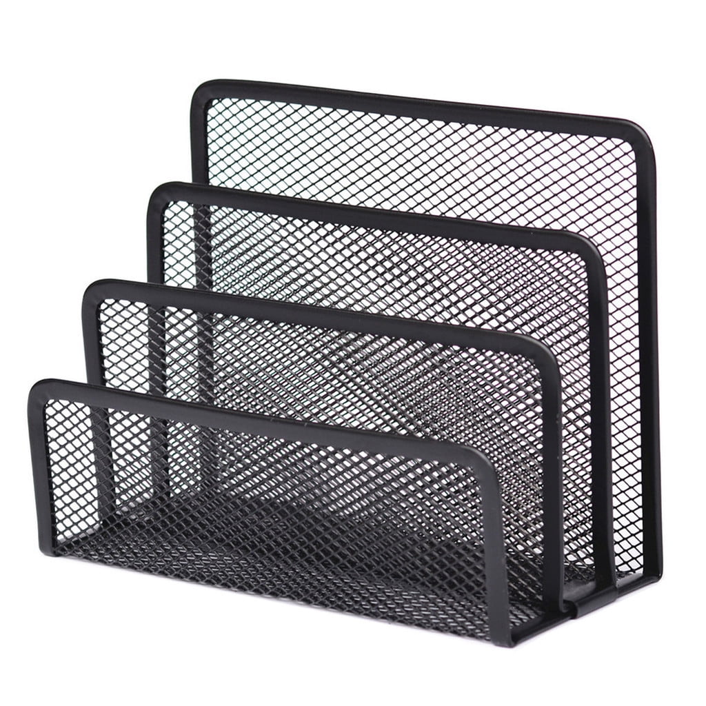 Desk Organizer for Office Desk Organizers and Accessories with 6 Compartments The Mesh Collection,Holder for Pen Pencil,Office Supplies,and Accessories,Perfect for Home Office or College Dorm Room