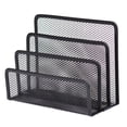 thumbnail image 2 of RRJ Metal Mesh Desk Organizer, 6 Compartment Drawer File Holder, Stackable Modular Letter Tray for Office Supplies, Stationery Storage Caddy for Home Office Desk, 2 of 4