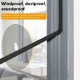 thumbnail image 2 of CNKOO Bande d'Étanchéité de Porte Noire Résistante aux Intempéries 1 Rouleau Ruban de Mousse Plastique avec Adhésif pour Bloquer les Interstices d'Isolation Imperméable pour Portes Fenêtres et Unités de Climatisation, 2 of 6