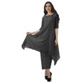 thumbnail image 1 of Moomaya Ensemble Kurti Kurta Pantalon pour Femmes Col Bateau Imprimé Robe 2 Pcs Tenue Ethnique, 1 of 6