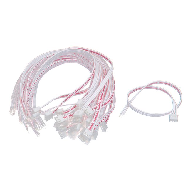 Unique Bargains 30pcs XH2.54 3 Pins Single End Female Connector Tinned Wire Cable 300mm