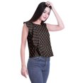 thumbnail image 2 of Moomaya Hauts Sans Manches en Jersey de Coton à Volants Femmes Blouse d'Été Imprimée Femmes, 2 of 4