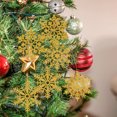 thumbnail image 4 of Plastic Glitter Snowflake, 10cm, 30 Per Box, 4 of 5