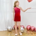 thumbnail image 2 of Wdgfv Robe à Paillettes pour Filles, Robe Moulante de Fête, Sans Manches, Robe de Danse Scintillante pour Anniversaire, Rouge, 7-8 Ans, 2 of 4