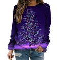 thumbnail image 2 of 2023 Sweat-Shirt de Noël pour Femmes en Solde Mode Imprimé Manches Confortable Respirant Col Rond Sweat-Shirt, 2 of 5