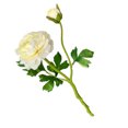 thumbnail image 3 of Baohd 2-head Artificial Camellia Bouquet Simulation Flower Table Centerpiece artificial Floral Decor, Creamy White, 3 of 7