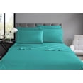 thumbnail image 2 of Swift Home Luxury 4-Piece Sheet Set with Extra Pillow Case, TwinXL, Larkspur Blue, 2 of 8