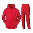 thumbnail image 2 of cllios Men's Tracksuit 2 Piece Set Color Block Hoodie Sweatsuits Drawstring Jogging Suits Sweatsuit Set Sports Jogging Suit Set with Pockets, 2 of 3