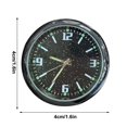 thumbnail image 3 of 4 Inch Dashboard Fluorescent Clock - Mini Car Clock - Attaches To The Dashboard Of Car Or Truck And Has Mini Car Clock ., 3 of 4