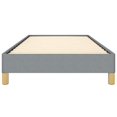 thumbnail image 3 of vidaXL Bed Frame Light Grey 100x203 cm Twin XL Fabric, 3 of 6