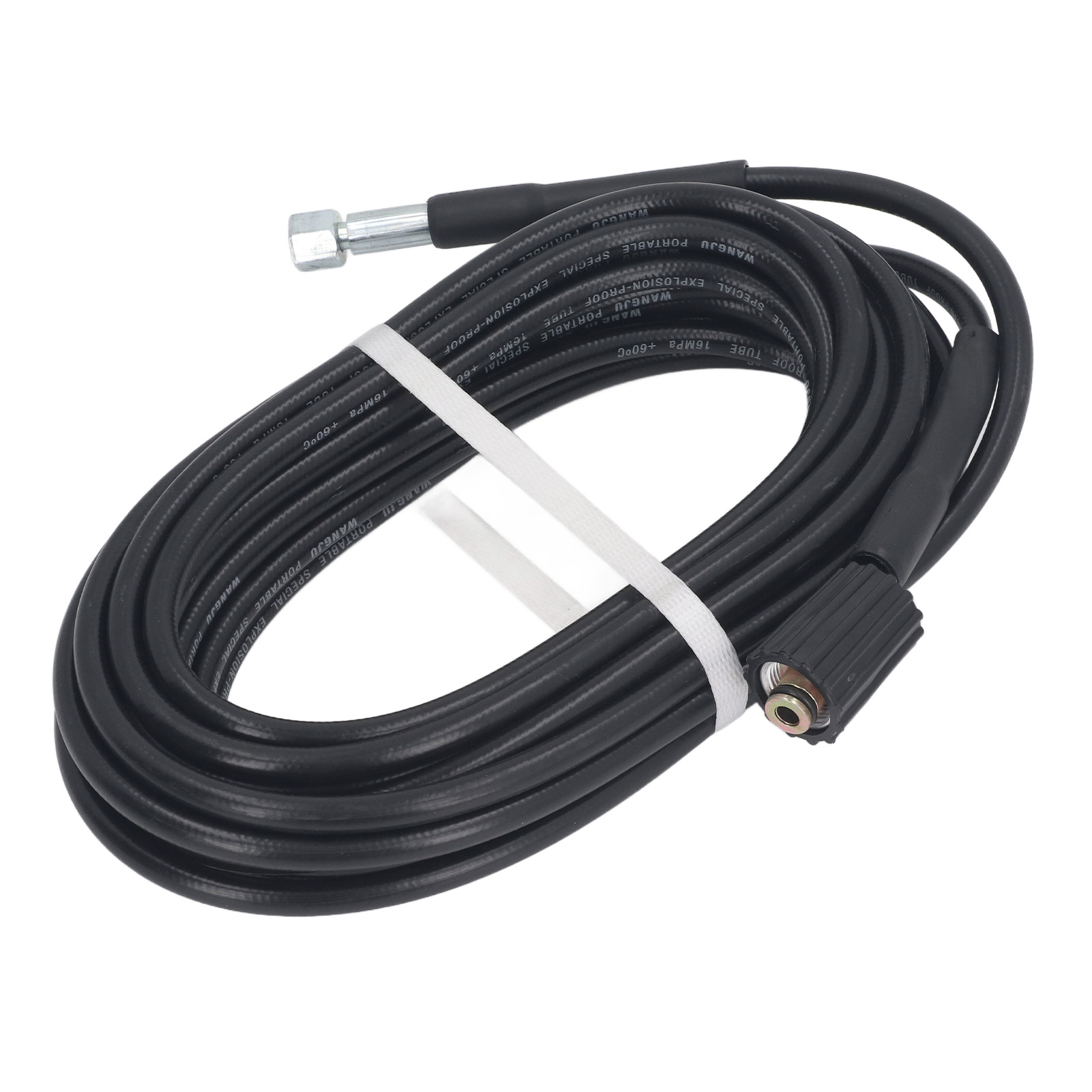 10m High Pressure Water Hose, Power Washer Hose Replacement, PVC Rubber Flexible Tube, for Car Cleaning, Garden Watering Garden Hose Metal