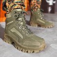 thumbnail image 3 of Men's Ankle Boots Comfortable Breathable Hiking Camping Durable Non- Side Zipper Work Boots for All-Day Use, 3 of 7
