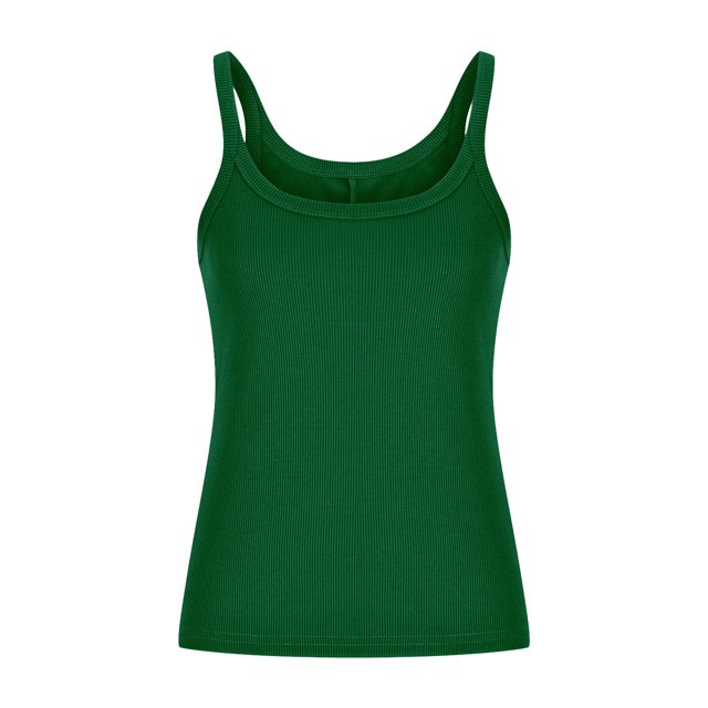 Yuyuzo Plus Size Tank Tops for Women Ribbed Knit Sleeveless Crop Tops Round Neck Slim Fitted Soft Base Layer Camis Tees