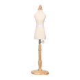 thumbnail image 1 of Mannequin Fully with Round Wooden Base Dressmaker Stand C, 1 of 7