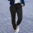 thumbnail image 2 of Womens Solid Color Comfortable Leisure Pants Waistband Sweatpants Pants Length Pants, 2 of 7