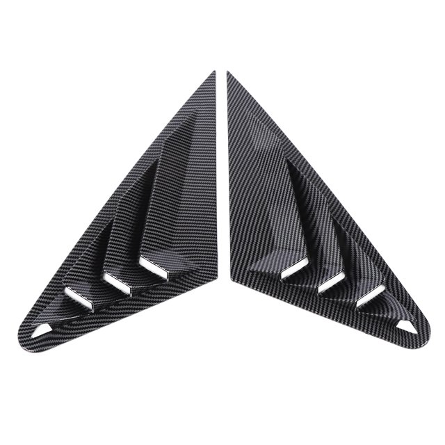 2Pcs Rear Side Window Louver Covers Fit for 8V Sedan 2013 - 2020 Left and Right Impact Proof Rear Window Air Vent Scoop Shutter Covers with Sporty Look