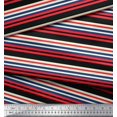 thumbnail image 3 of Soimoi Rayon Fabric Horizontal Stripe Print Fabric by The Yard 56 Inch Wide, 3 of 5