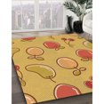 thumbnail image 3 of Ahgly Company Tapis de Zone Carré Orange Lavable en Machine, 3 Pieds Carré, 3 of 7