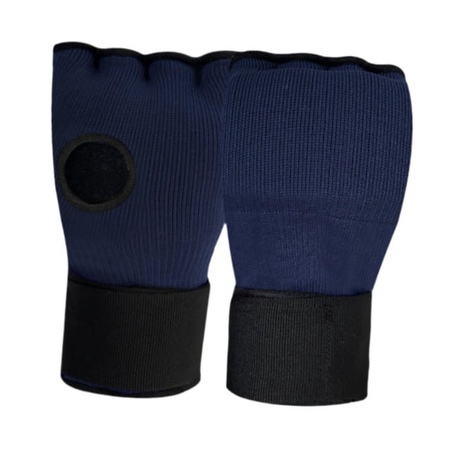 jinwen Boxing Hand Wraps Inner Gloves Half Finger Gloves for Sparring MMA Muay Thai Navy