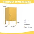 thumbnail image 2 of Eastvita Decorative Storage Console Orange Single - Door Metal Storage Cabinet with Minimalist Side Table Coffee Table Design, 2 of 4