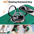 thumbnail image 2 of KOMI for Google Pixel 9 Pro XL Case, Slim Fit Case for Pixel 9 Pro XL with Metal Ring Holder Kickstand, Dual Layer Shockproof Protective Phone Case for Google 9 Pro XL 6.8", Green, 2 of 5