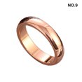 thumbnail image 3 of fastboy Adults Wedding Party Banquet Ceremony Ring Portable Lovers Alloy Modern Rings Simple Design Decoration Jewelry Rose Gold Size 9 1Set, 3 of 6