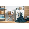 thumbnail image 2 of Ahgly Company Tapis d'Intérieur Lavable à la Machine, Carré, Transitionnel, Vert Cyan Foncé, Tapis de Zone, 4 Pieds Carré, 2 of 7
