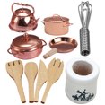 thumbnail image 2 of 1 Ensemble de Mini Pot de Cuisson Éducatif Simulation Ustensiles de Cuisine Pot Décoratif Miniature, 2 of 7