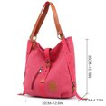 thumbnail image 4 of Women Tote Bag Large Capacity Dual-use Canvas Shoulder Purse Travel Backpack, 4 of 4