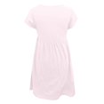 thumbnail image 4 of 2025 Robe Maxi Sans Manches à Col Rond pour Femmes, Manches Courtes, Couleur Unie, Coupe Ample, Robes Maxi pour Femmes, Ajustée, Longueur Mi-Cuisse, 4 of 5
