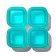 thumbnail image 4 of OXO Tot - Plastic Baby Blocks - Freezer Storage Containers - Teal, 4 of 7