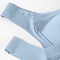 thumbnail image 3 of ManxiVoo Wireless Comfort Bras Full Coverage Minimizer with Adjustable Straps and Side Support for Everyday Wear Smooth T-Shirt Design XXXXXXXL Size Light Blue, 3 of 7