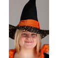 thumbnail image 3 of Women's Plus Size Sparkling Orange Witch Costume, 3 of 8