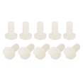 thumbnail image 1 of Unique Bargains Nylon Machine Screws, M5x10mm Slotted Pan Head Fasteners Bolts, White 50Pack, 1 of 4