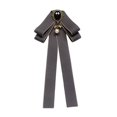 thumbnail image 4 of KLKCMS Bowknot Brooch Pin Collar Elegant Ribbon Brooches Ribbon Bow Tie Brooch Neck Tie Gray, 4 of 9