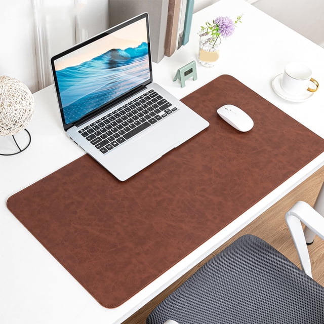 Cagogo Large Mouse Pad, Non Slip PU Leather Desk Mat for Gaming Work, Extra Large 40x80 cm Extended Mousepad, Waterproof Office Desk Mat for Computer Laptop Home Office Study