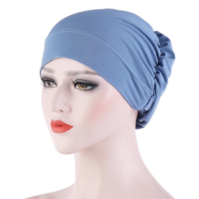 Bonnet de Nuit Noué Doux Couleur Unie pour Femmes