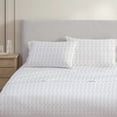 thumbnail image 4 of Martha Stewart Everyday Pima Cotton 600 Thread Count Vine Grey Sheet Set, Double, 4 of 7