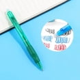 thumbnail image 2 of ZTTD Erasable Gel Pens, 12 Colors Retractable Fine Point Erasable Pens Clicker, Fine Point 0.5mm, Make Mistakes Disappear for Drawing Writing Planner and Crossword Puzzles, 1Count(Green), 2 of 7