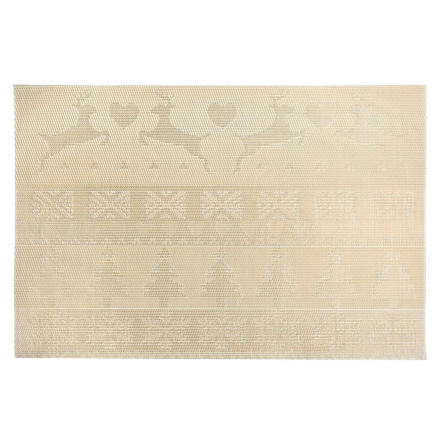 Set de Table en Vinyle (Renne Et Arbre) (Or) - Lot de 12