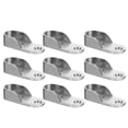 thumbnail image 1 of EIGTHTAIL 12 Pcs Support de Rail à Vêtements Support de Tube à Vêtements Support de Tringle de Garde-Robe Support en Métal Douille de Tringle de Garde-Robe, 1 of 6