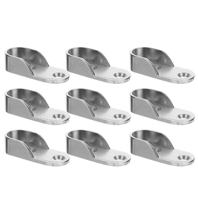 EIGTHTAIL 12 Pcs Support de Rail à Vêtements Support de Tube à Vêtements Support de Tringle de Garde-Robe Support en Métal Douille de Tringle de Garde-Robe