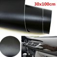 thumbnail image 1 of 3D Black Leather Texture Sheet Car Auto Interior Trim Vinyl Film Wrap Sticker, 1 of 1